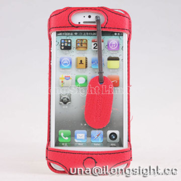 Showkoo Angel Genuine Leather case for iPhone 5 5c 5s-red
